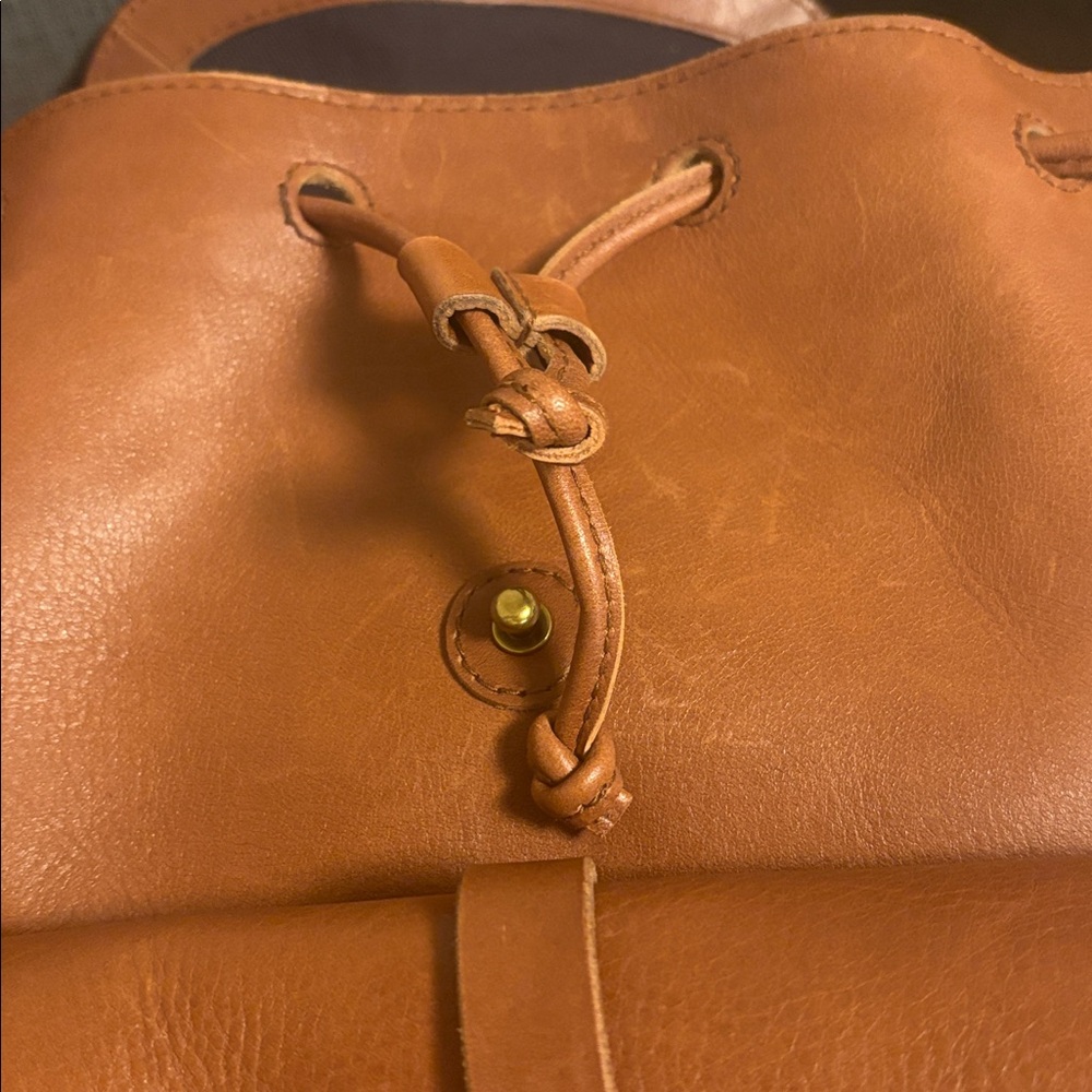 Madewell The Transport Rucksack In English Saddle NEW - Picture 9 of 11